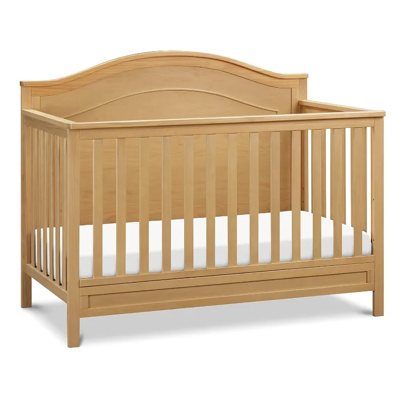 4-in-1 Convertible Crib in Honey | Greenguard Gold Certified