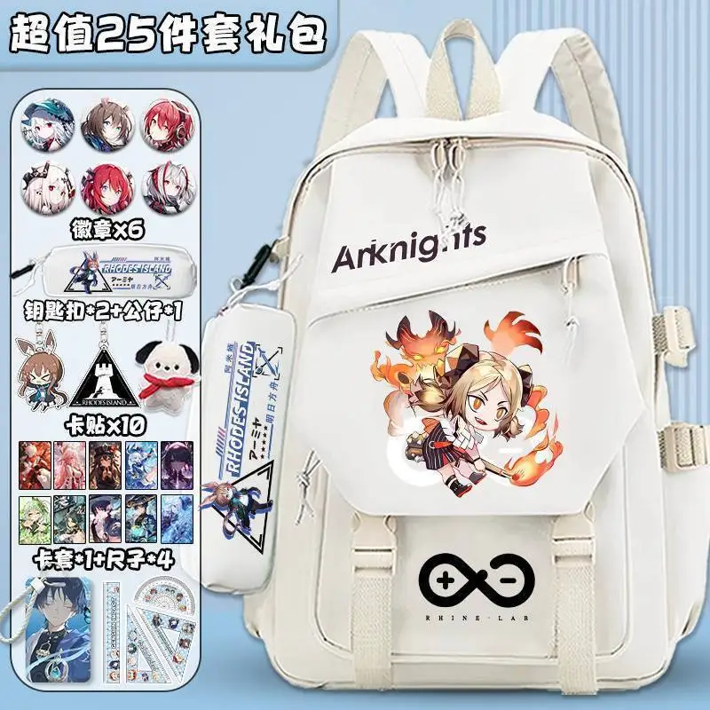 Arknights Large Capacity Third To Sixth Grade Boys Girls, Lightweight Fashionable Versatile Backpack For Primary And Secondary A