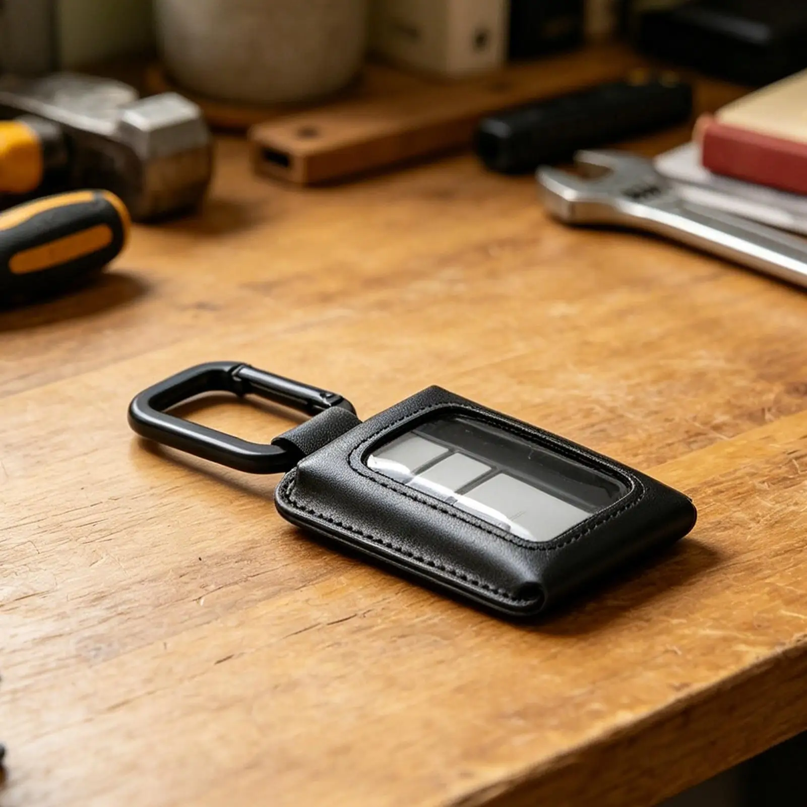 Garage Door Opener Case with Carabiner Universal Anti-Lost Portable Holder with Carabiner Garage Remote Holder for Outdoor Home
