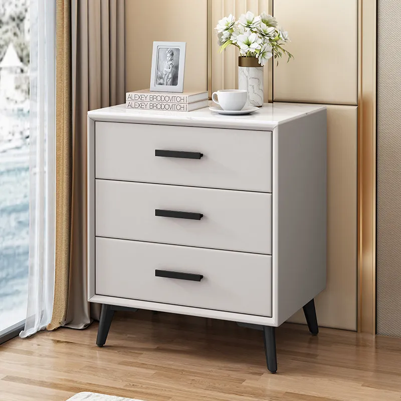 Irregular European Bedside Table Unique Aesthetic Modern Save Space Interior Nightstand Fashion Mesa De Noche Home Decoration