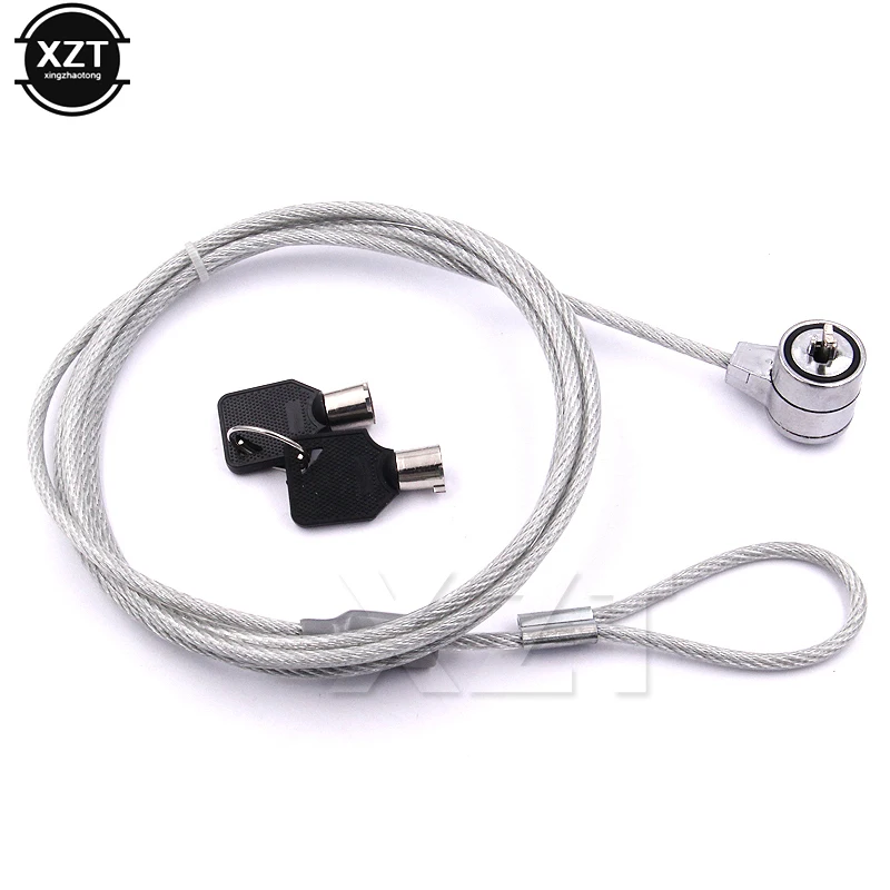 2023 New Laptop Lock Wire Rope Burglar Security Lock with Zinc Alloy Key Laptop Burglar Lock Cable Chain dizüstü bilgisayarlar