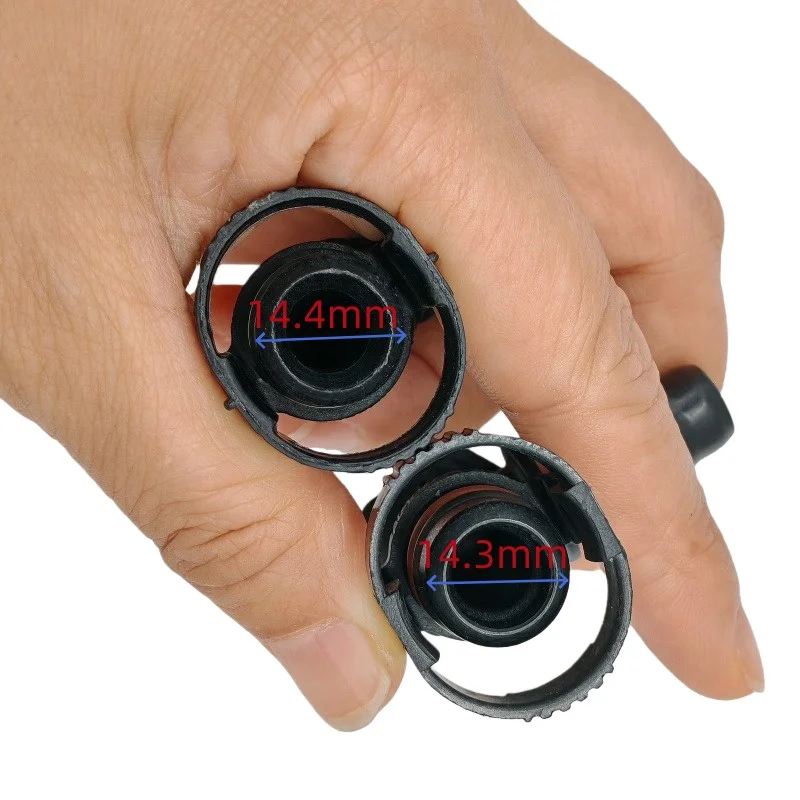 14mm-ID10 90 degree SAE 3/8 water pipe fittings auto Fuel line quick connector plastic female nylon connector 2pcs a lot