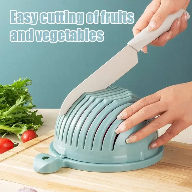 

Fruit and Vegetable Cutter Bowl Salad Cutter Bowl Vegetable Cutter Fruit Salad Cutting Bowl Vegetable Choppers Salad Accessories