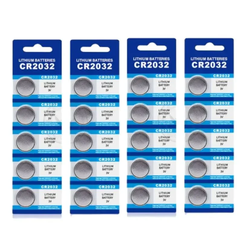 CR2032 150mAh Button Cell Battery 3V Long Lasting Lithium Battery Set For Electronic Remote Control Devices