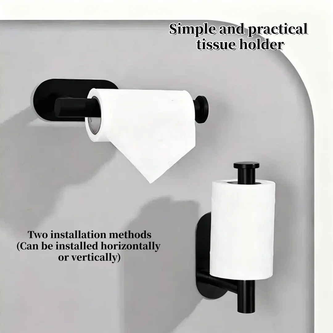 Self adhesive sanitary rack, stainless steel waterproof and rust proof roll paper holder, suitable for bathroom, toilet, RV