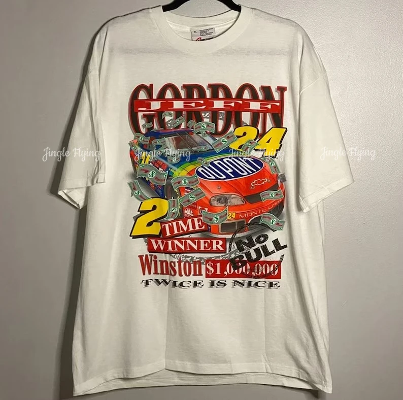 Vintage 1998 Jeff Gordon 2 Time Winston Cup Winner T-Shirt Racing Shirt Gift For Father