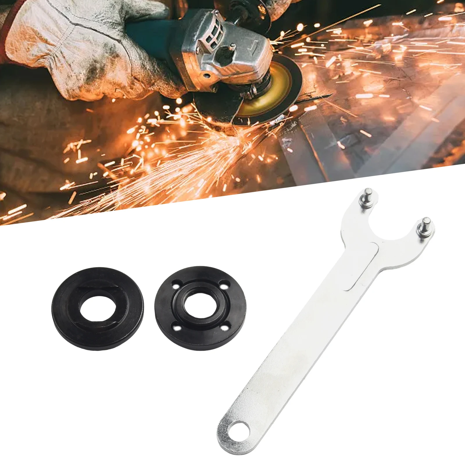 

Angle Grinder Flange Lock Nut Pressure Plate 5/8-11 Angle Wrench Spanner Metal Lock Nut For Angle Grinder 224399-1 193465-4