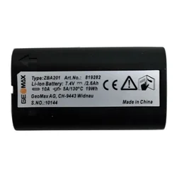 7.4V 2600mAh GEOMAX ZBA201 Battery for Zenith15 GNSS, GEOMAX ZT 20,ZT20R , ZOOM 20/30/35 PRO series Total Station
