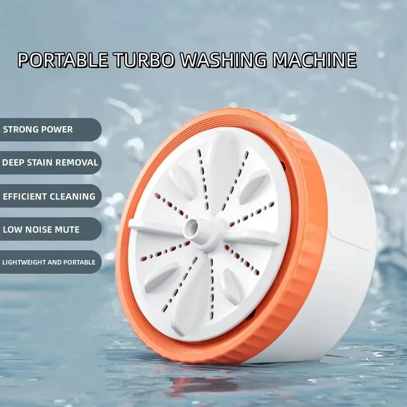 NEW Mini USB Washing Machine 3 Gear Timing Rotating Turbine for Underwear Socks Baby's Clothes - Compact Laundry for Travel