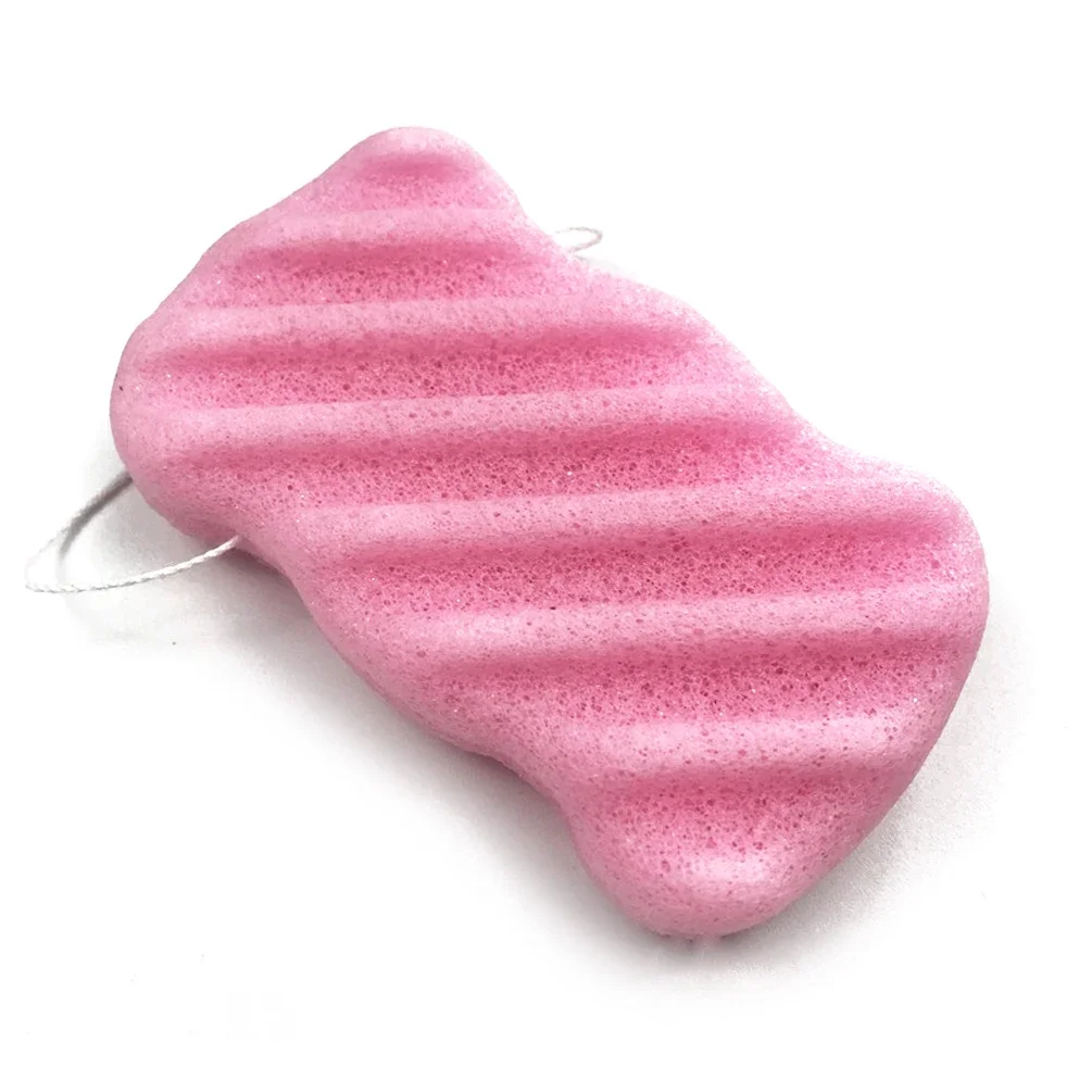 1/12 個半球形天然こんにゃくスポンジ化粧パフフェイスクリーニングスポンジ洗顔フラッターメイクアップツール