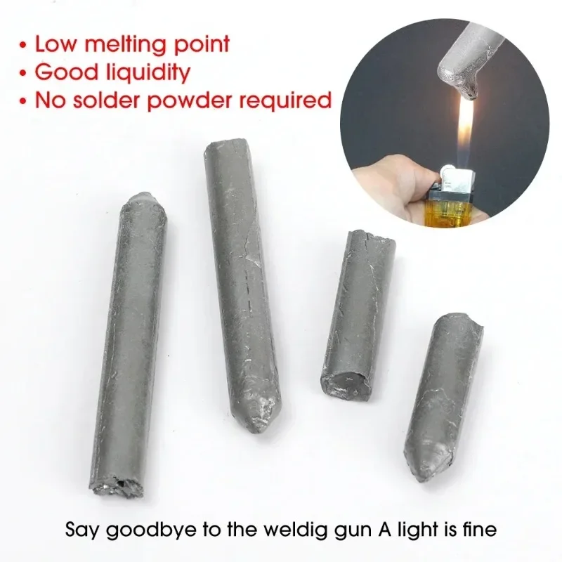 3-30Pcs Aluminum Welding Rods Low Temperature Easy Melt Copper Aluminum Powder Cored Convenient Weld Tools No Need Solder Powder