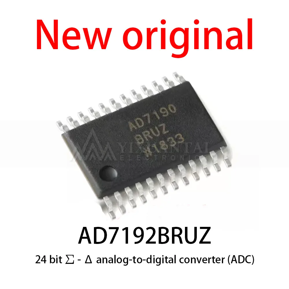 

5-20Pcs/Lot New original AD7190BRUZ-REEL AD7190BRUZ AD7190 TSSOP-24 24 bit ∑ - Δ analog-to-digital converter (ADC)