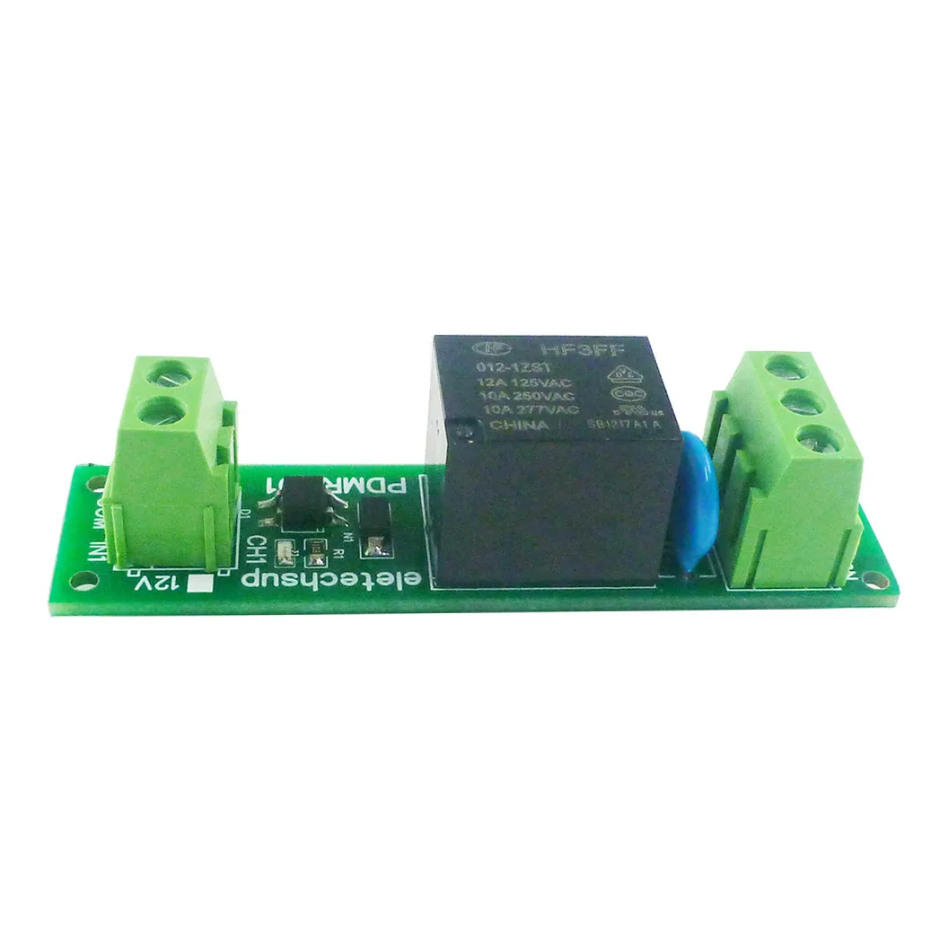 1 Channel Relay Module DC 24V 12V 110VAC 220VAC Din Rail Mounted for PLC GSM Relay Control Timer Module