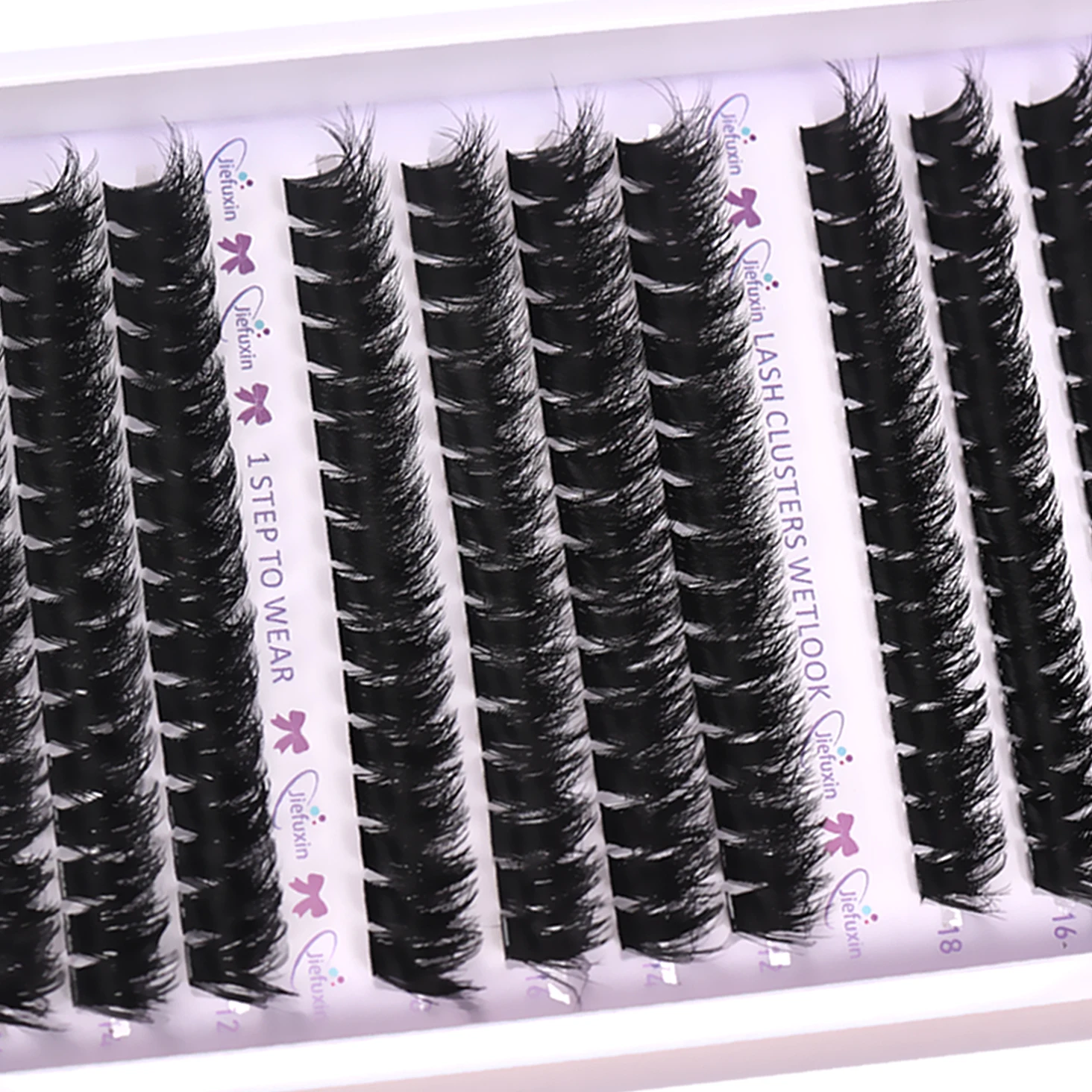Cluster-Wimpern D-Curl Flauschige Einzelwimpernverlängerungen DIY Manga Falsche Wimpern Weich für Anfänger Tägliches Augen-Make-up – Detail 5