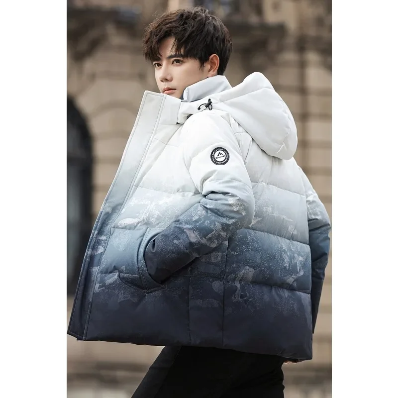 

Down Jacket Comfortable Versatile Windproof Breathable Winter Warm Jacket Outdoor High Quality Fashion Trend Gradient Fashion