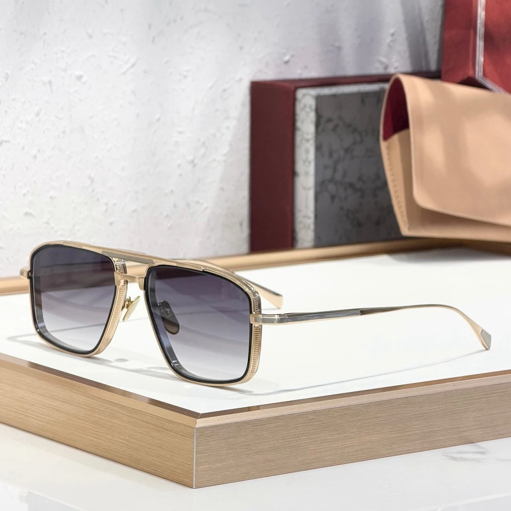 Luxury Metal Square Vintage Handmade Sunglasses  EARL  UV400