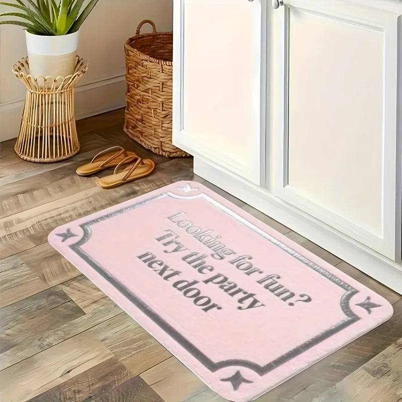 

1PC Looking for fun Kitchen Rug Non-Slip Door Mat Pop design Bathroom Rug Bath Mat Carpet for Home Sink Laundry Decoreeree