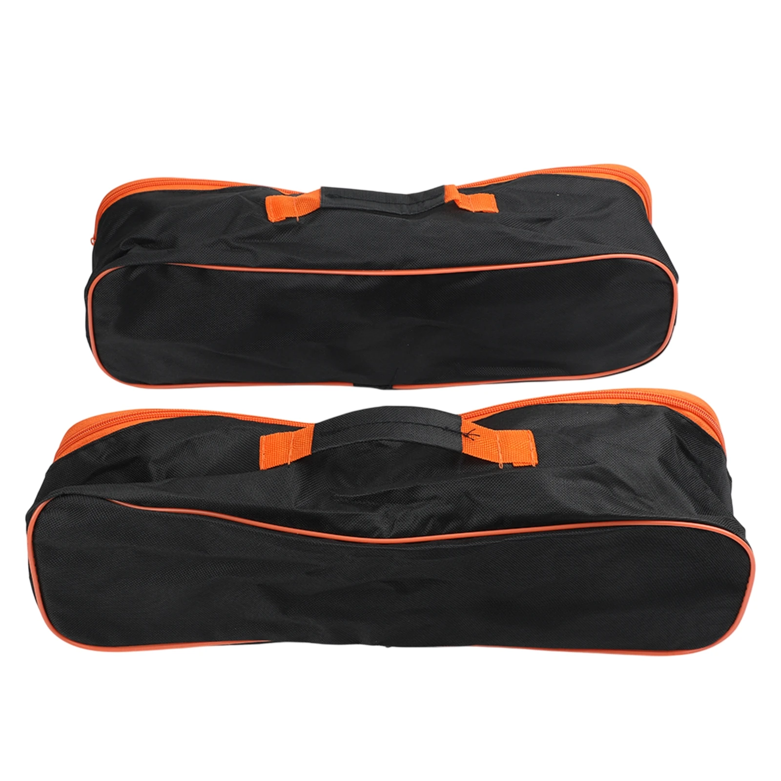 2PCS Black Polyester PVC Tool Bag for Vacuum Cleaner Accessories with Secure Chain Closure and Top Carry Handle