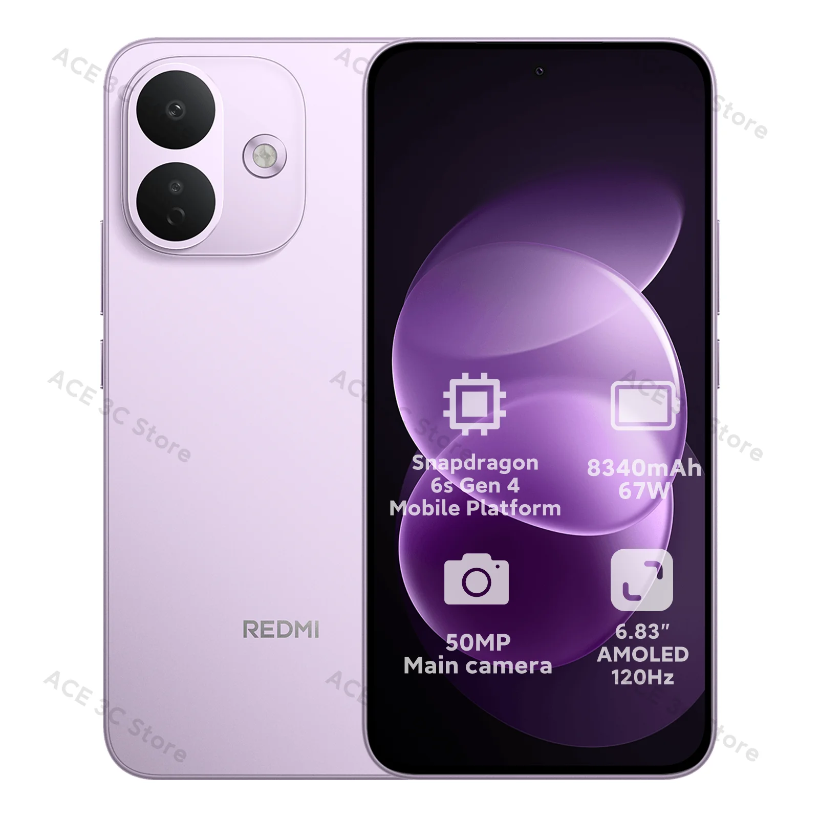 Wereldwijde versie Redmi Note 17 Pro 5G-smartphone, 8340 mAh-batterij, 67 W HyperCharge, 6,83 inch 1,5K AMOLED-scherm, Snapdragon 6s Gen 4, Xiaomi-mobiele telefoon