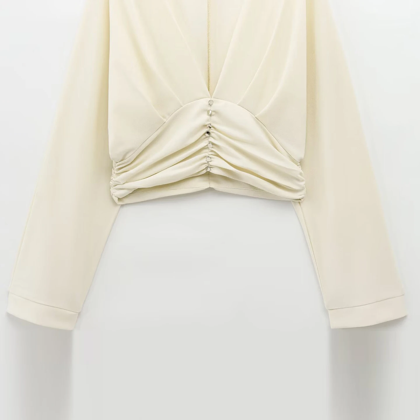

Faionable Long Sve Women's irt Versatile Commute Sle Loose Fit Polyester Breathable V Ne Button up Summer 2025
