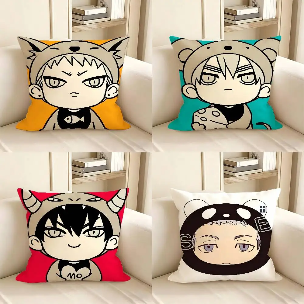 1pc Individuality Korean Anime 19 Days Pillow Case Fashion Square Pillowcase Bedroom Sofa Room Ins Decoration Leisure