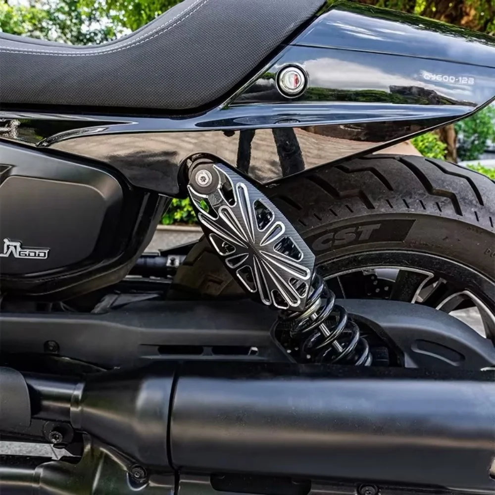 Matte Black Dustproof Rear Shock Protector Cover For VOGE CU250 CU525 Cruiser