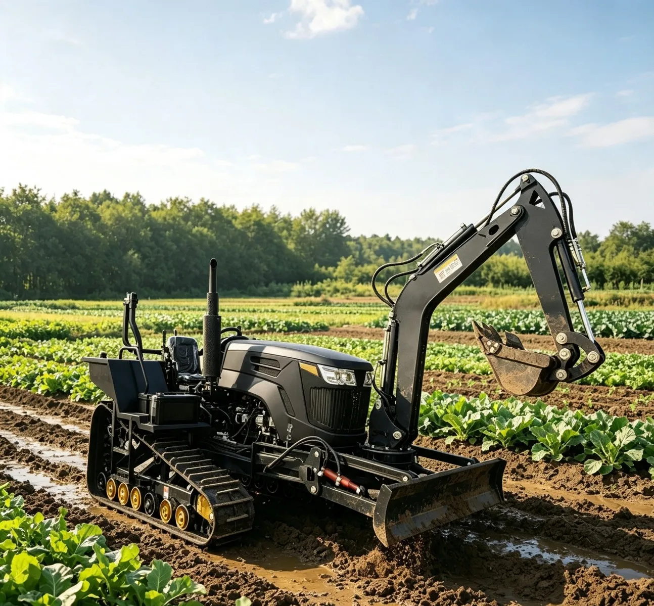 Ergonomic Seat Ride Micro Tiller Time‑Saving Large Area Farm Tillage Equipment