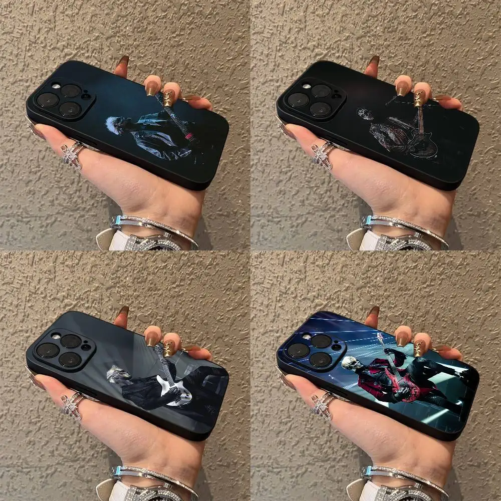 

S-Sleep Music T-Token Guitar Phone Case For iPhone 16,15,14,13,12,11,Pro,XS,Max,XR,Plus,E,SE4,Mini Black Soft Cover