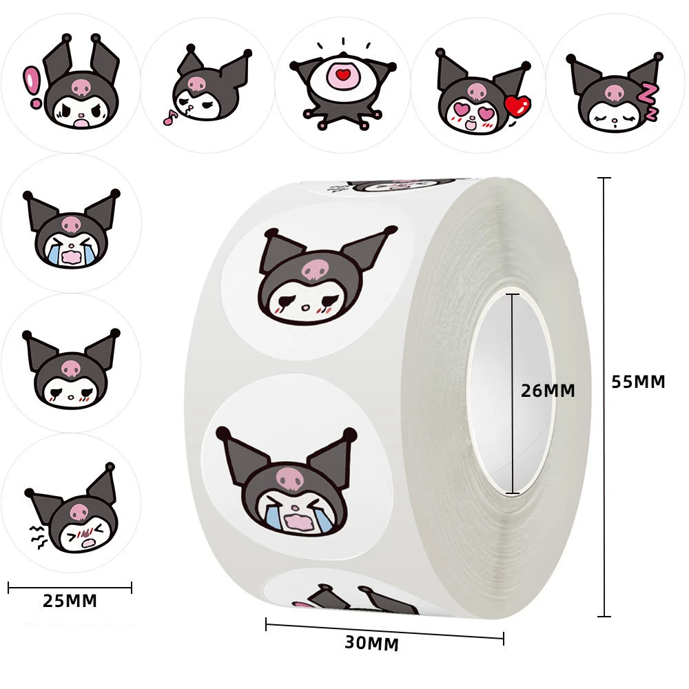 500 Stuks Sanrio Stickers Kawaii Hello Kitty Melody Kuromi Cinnamoroll Graffiti Decals Kid Speelgoed Leuke Cartoon Decoratie Gift
