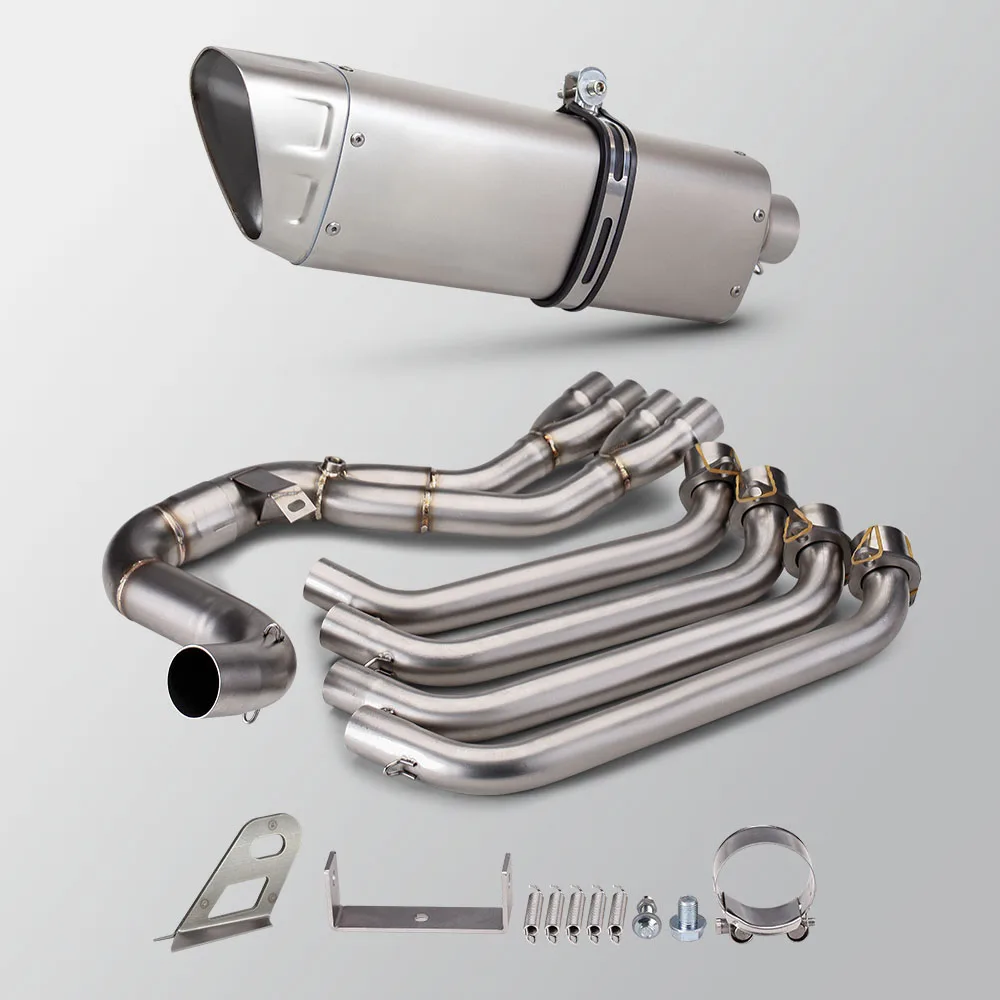Motorcycle Exhaust M12 Muffler Connect Front Header Pipe For Honda CBR650 CBR650R CB650R CBR650F CB650F 2014-2026 Exhaust System