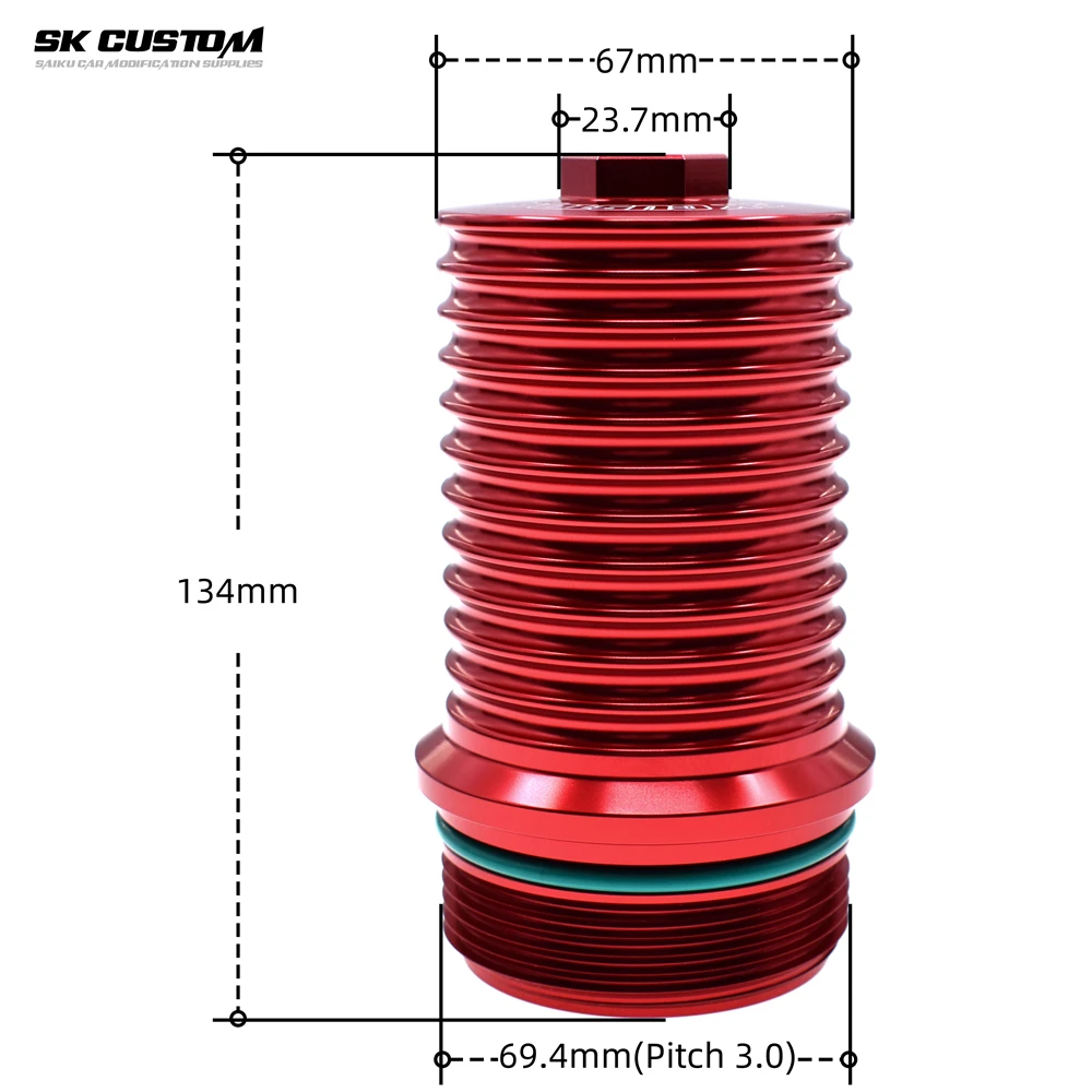 SKCUSTOM For VW Gearbox Filter Housing For Audi DSG 7 Speed Aluminum Alloy Filter Cover Car Modification DQ380 DQ381 DQ500 Shell