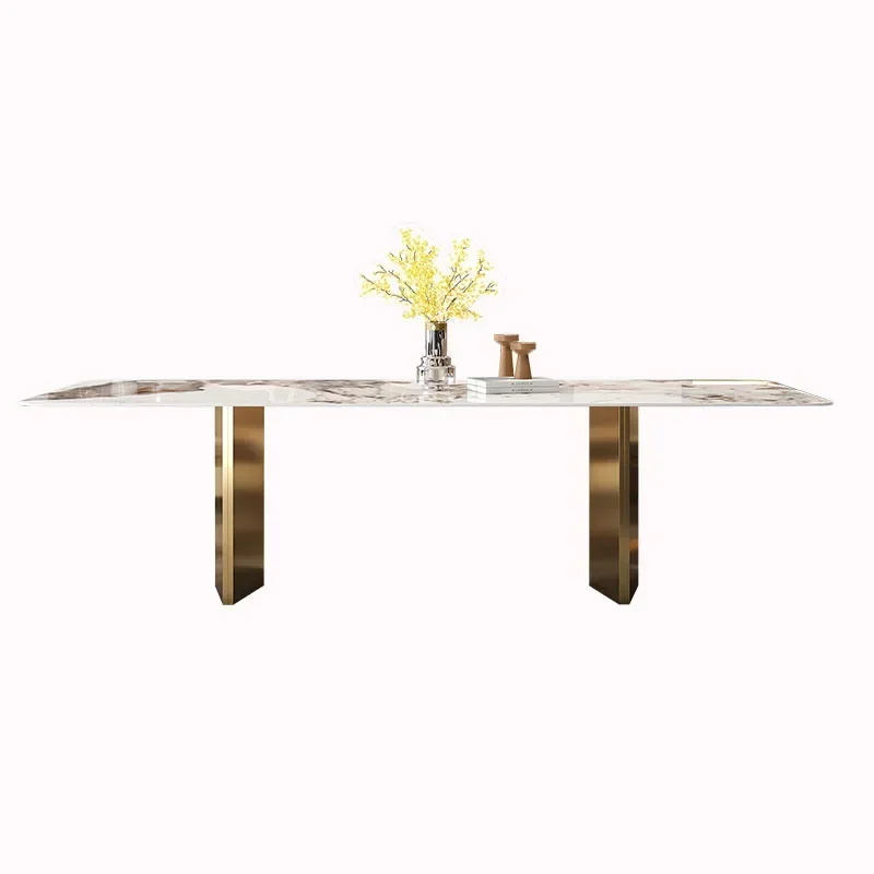 

Center apartment Dining Tables Side Kitchen Breakfast Outdoor Modern Dining Tables Marble Stone Luxury Mesas De Jantar Furniture