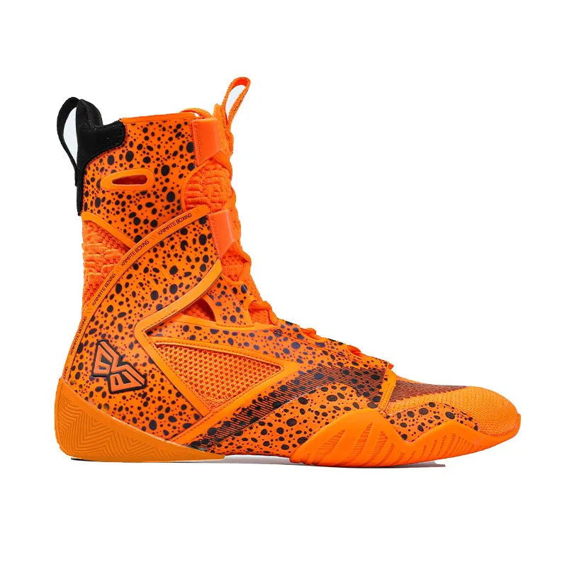

2025 New Arrival Men Wrestling Shoes White Orange Boxing Shoes ManLuxury Brand Fighting Shoes Gym Training Shoe
