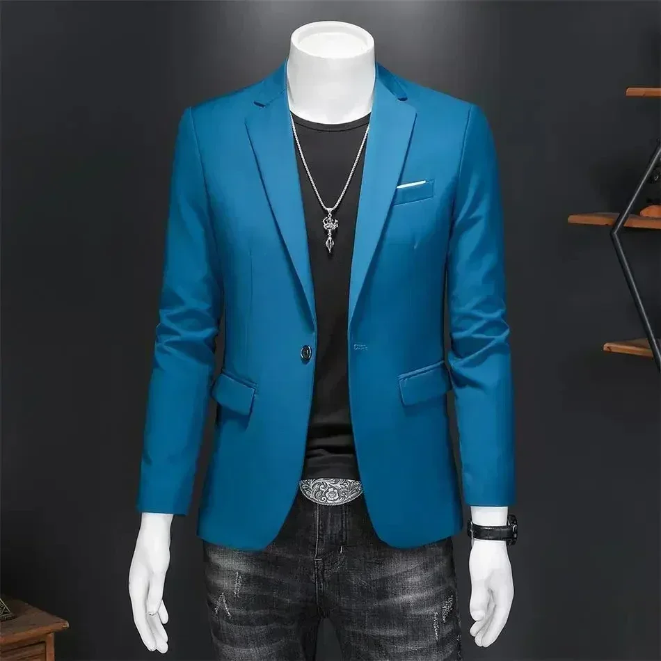 A2329 Men's Sunscreen Suit Coats Casual Blazer For Male Business Casual Gentleman Suit Jackets