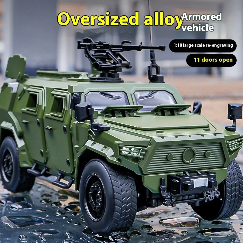 Fms Meiba Zhizao 1:18 Dongfeng Mengshi Military Off Road Vehicle Model Simulation Alloy Military Tank Model Ornament Toys