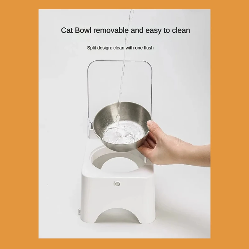 Smart Cat Bowl With Infrared Sensor Automatic Lid - Anti-Mouse Pet Feeder For Cats And Dogs Food Dispenser