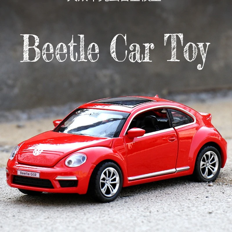 

1:32 Classic Old Beetle Car Toy Car Alloy Model Vintage Car Model Collection Metal Pull Back Kids Boys