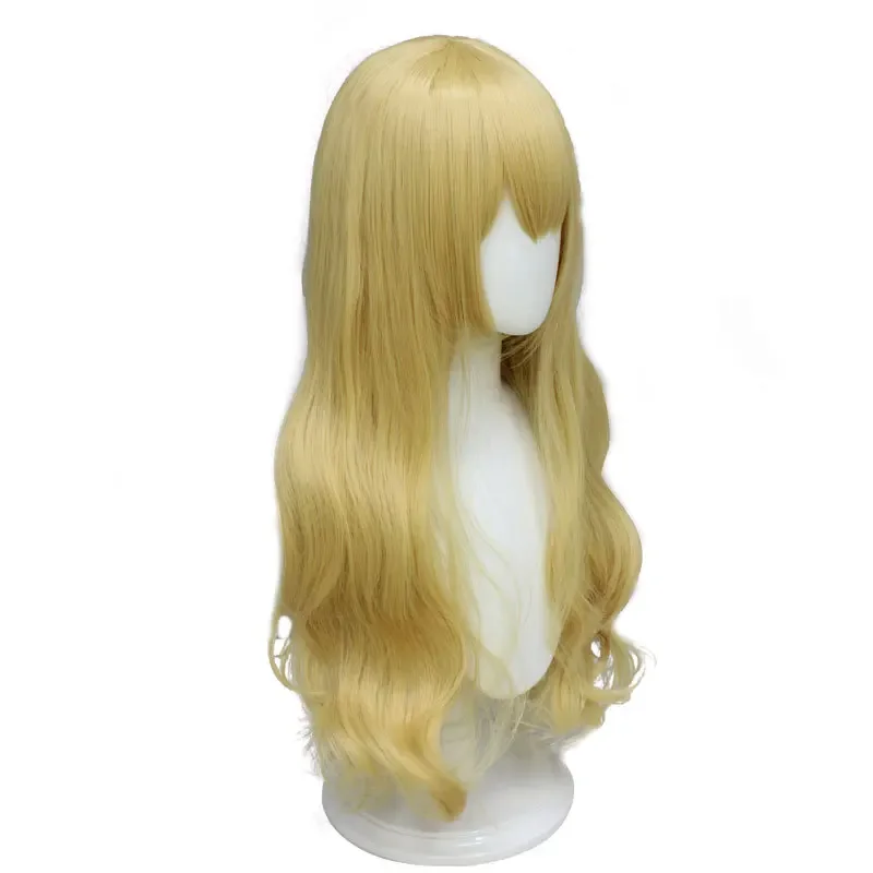Pelucas de cosplay Chutai largas y onduladas para tu mentira en abril Pelucas rubias Kaori Miyazono Fiesta de anime