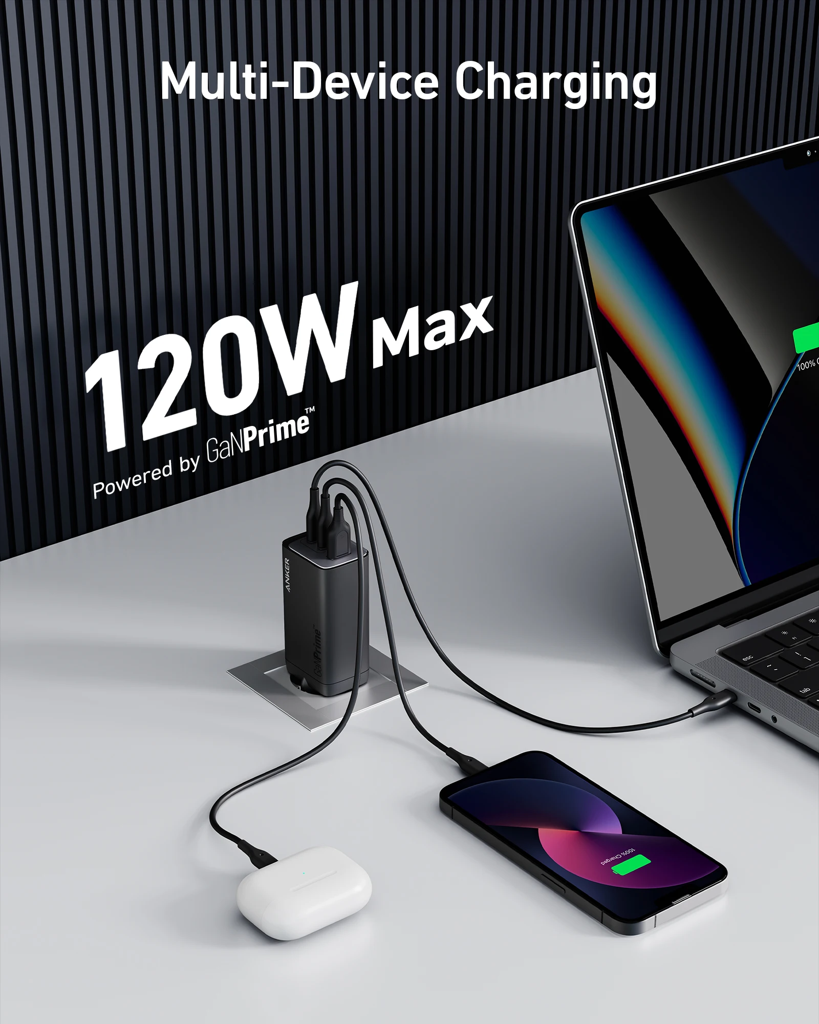 Anker 737 충전기, 120W GaN 충전기, USB C 타입, 고속 충전, 아이폰 충전기, iphone 15 pro max,아이폰 15 프로 맥스, 갤럭시용,고속충전기,라이터,초고속 충전기,휴대폰충전기,휴대폰 충전기