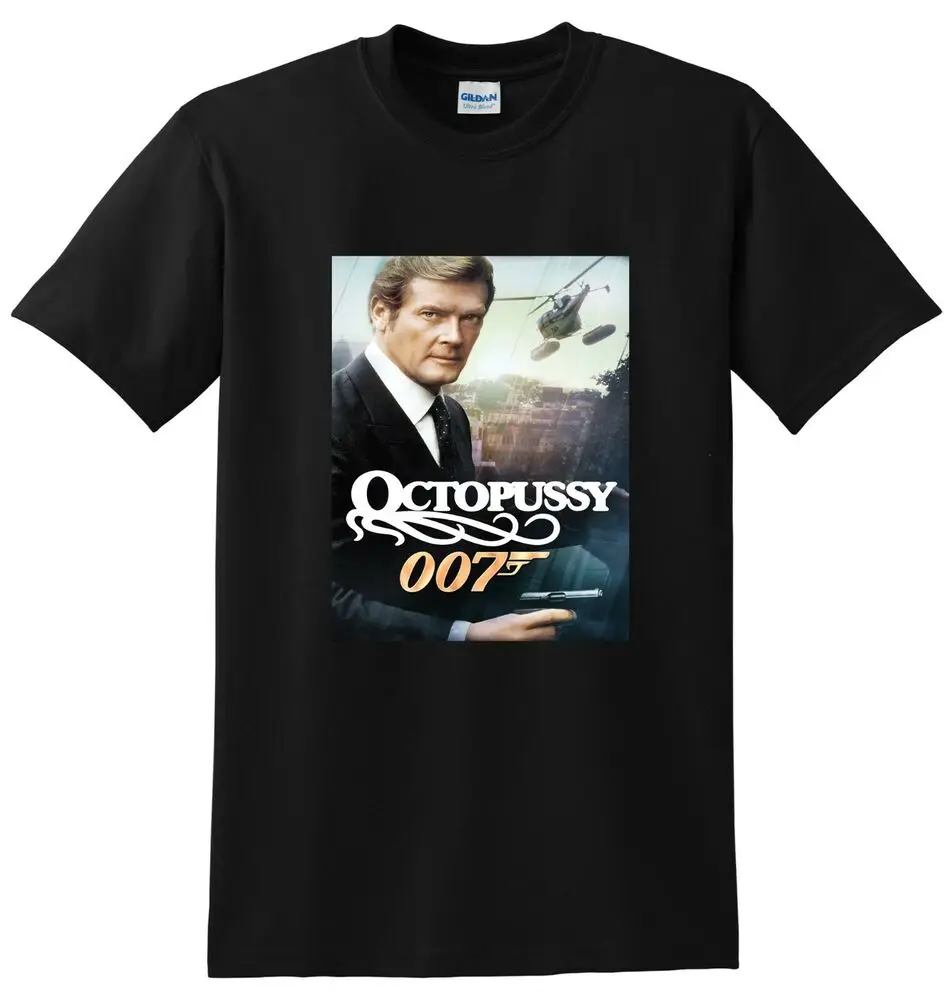 OCTOPUSSY T SHIRT 1983 bluray dvd cover SMALL MEDIUM LARGE XL High Quality 100%Cotton Short Sve