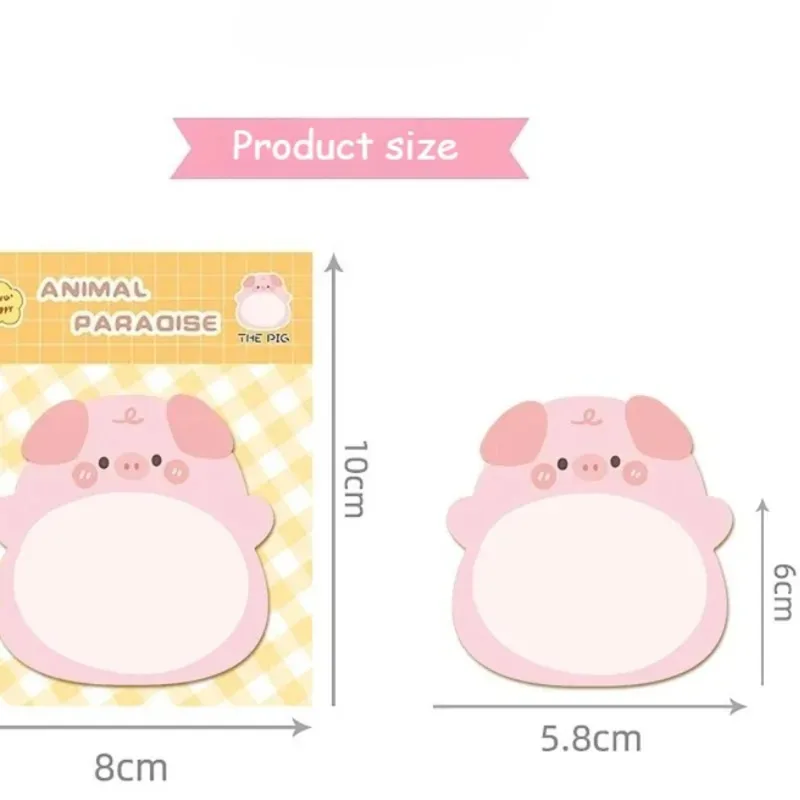 8 عبوات من الملاحظات اللاصقة على شكل حيوانات، تصميم كرتوني لطيف ثلاثي الأبعاد لمكتب المكتب، دفاتر ملاحظات ذات شكل إبداعي للطلاب #3