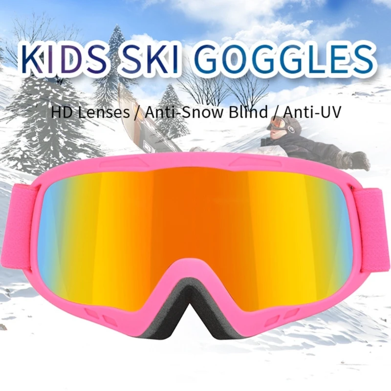 Kinder-Skibrille, Antibeschlag-Snowboardbrille, Schutz, Schneebrille, winddichte Schneebrille, Outdoor-Sportbrille