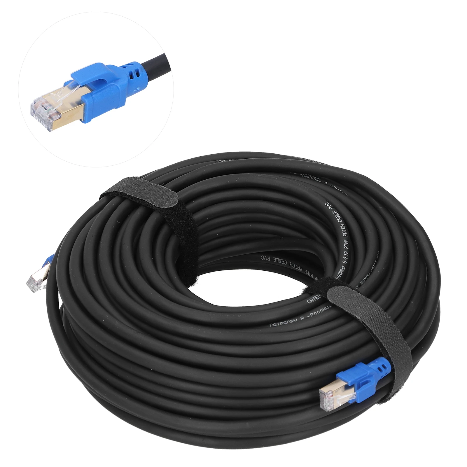 40Gbps 2000Mhz Cat8 Ethernet Cable Gold Plated RJ45 Conductor LAN Wires for Hubs Routers Networks Adapters LAN Wires LAN Cable