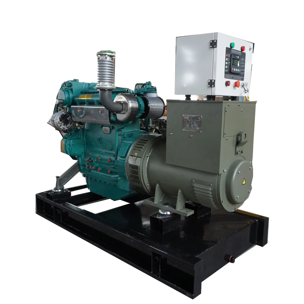 Sea water cooled 50kw Weichai Marine  Generator for boat vessel ship