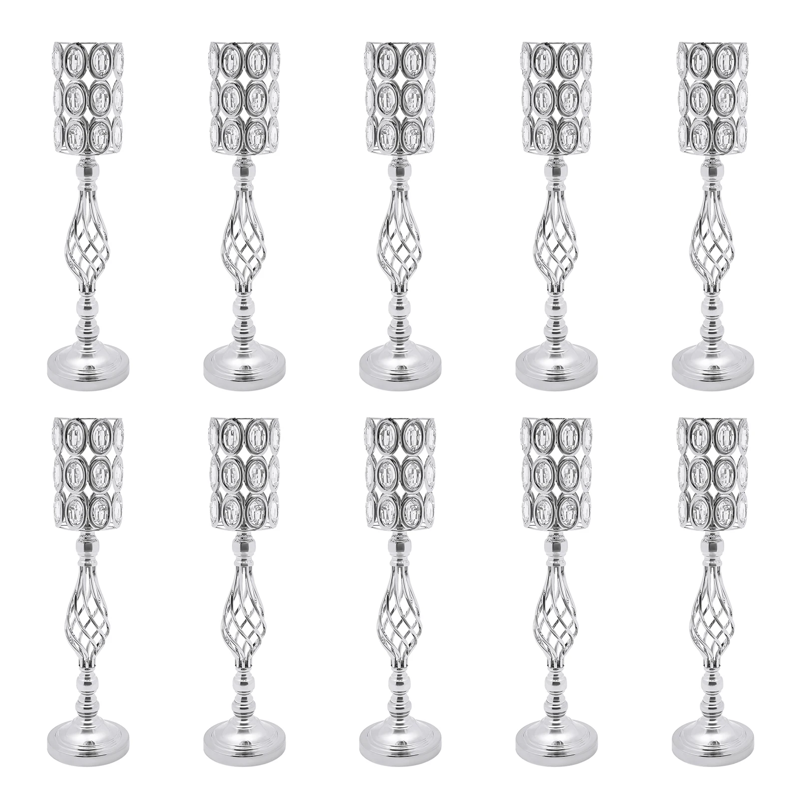 مزهريات زهور الزفاف، 10 قطع مزهريات زهور للقطع المركزية، مزهرية زفاف للطاولات