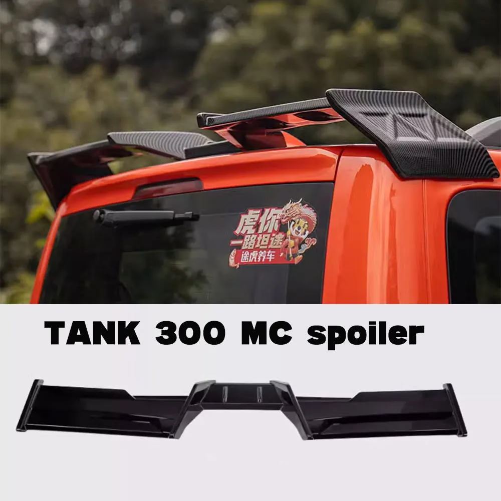 Tank 300 ABS Tail Wing For TANK 300 GWM 2021- 2024 MC Spoiler Car Accessories Rear Trunk Wing Roof Spoiler Black