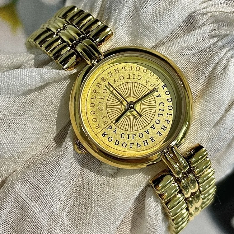 

Б/у женские часы Rudolph, легкие роскошные женские часы в стиле ретро, ниша 20254, новые высококачественные темпераментные женские часы