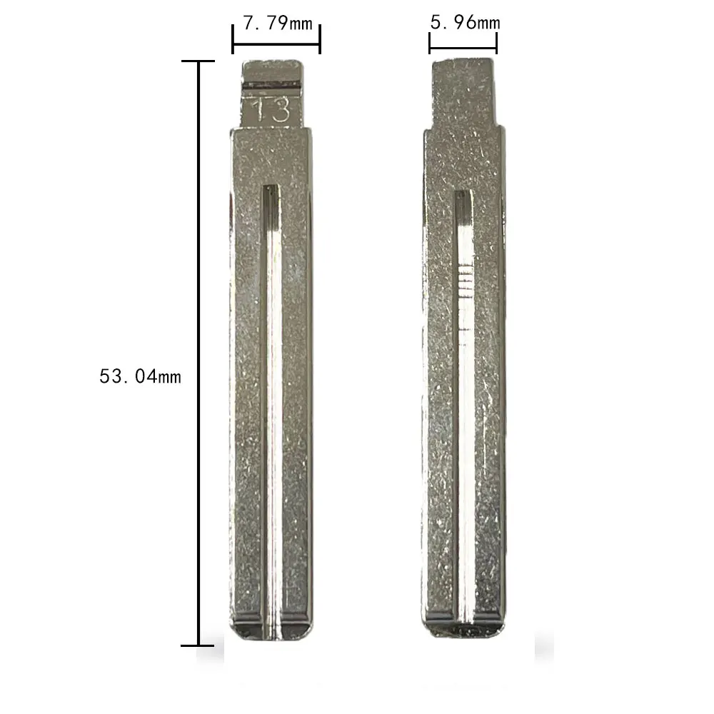 10 шт. необработанный откидной металлический ключ 13 # TOY40 TOY48 Toy48FH для Lexus,Toyota IX35 для KD Keydiy Xhorse VVDI пульты дистанционного управления ключ пустой № 13
