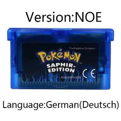 GBA Game Pokemon Series Video Game Cartridge Console Card Pokemon Emerald FireRed Ruby LeafGreen Sapphire Multi-language image 3