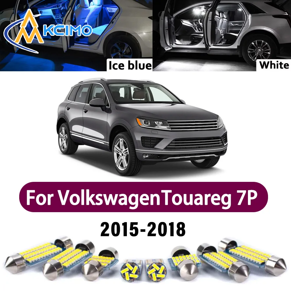 

Ultra Bright Canbus LED Interior Light Kit For Volkswagen Touareg 2015-2018 Error Free Car Dome Map Reading Trunk Lamp